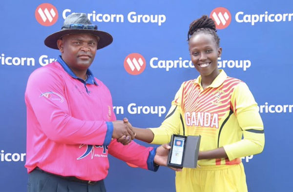 Janet Mbabazi - Uganda Cricket Player. PC: Twitter