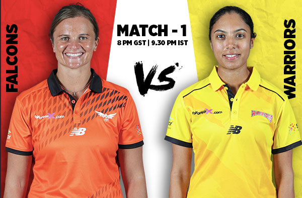 Match 1: Falcons v Warriors Women | Squads | Players to watch | Fantasy Playing XI | Live streaming