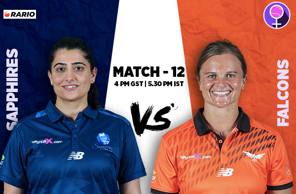 Match 12: Sapphires v Falcons Women | Squads | Players to watch | Fantasy Playing XI | Live streaming