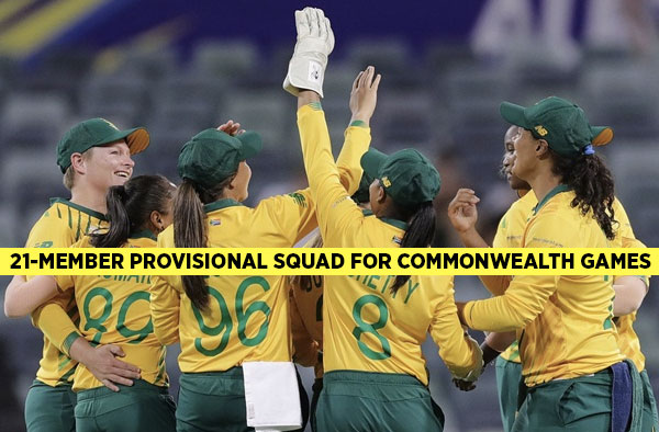 South Africa announced 21-member provisional squad for Commonwealth Games
