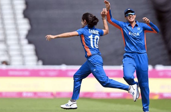 Watch Video: Renuka Singh Thakur stuns Australian Players, Picks 4 Wickets . PC: Getty Images