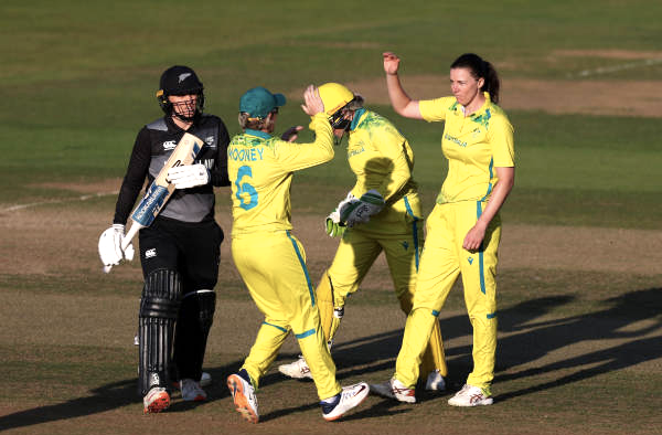 Australia enter Finals after beating New Zealand in a thriller by 5 Wickets. PC: Getty Images