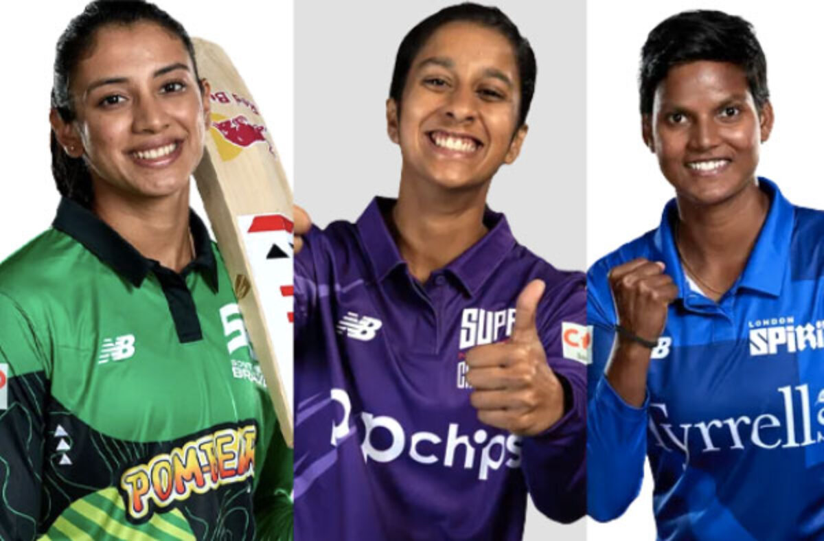 Which Indian Cricketers are selected in Womens Hundred 2022 edition?