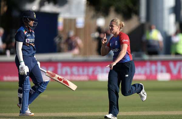 Katherine Brunt will miss out series against India. PC: Getty Images