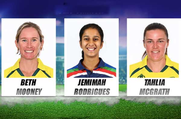 Jemimah Rodrigues, Tahlia McGrath and Beth Mooney nominated for ICC's Awards