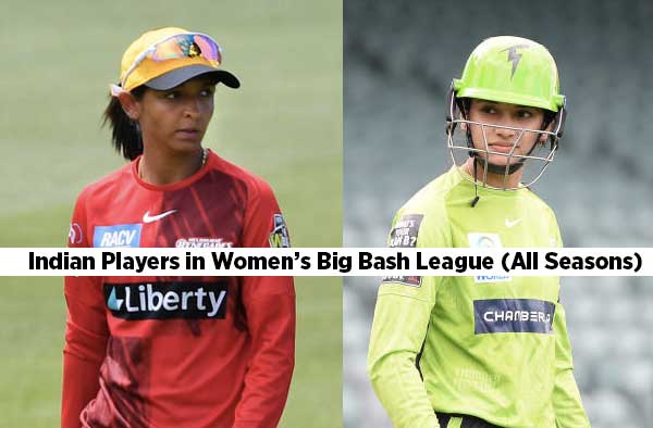 How many Indian Women Cricketers have played in WBBL so far? 