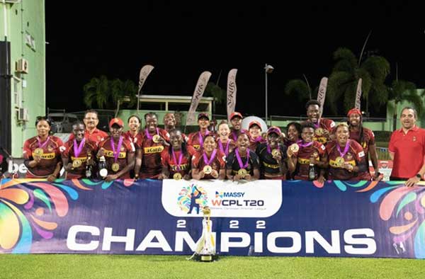 Trinbago Knight Riders claim Inaugural title of Women's Caribbean Premier League. PC: TKRiders / Twitter