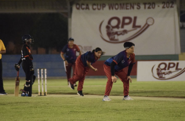 Teams in action at QCA's Women's T20 League. PC: Supplied