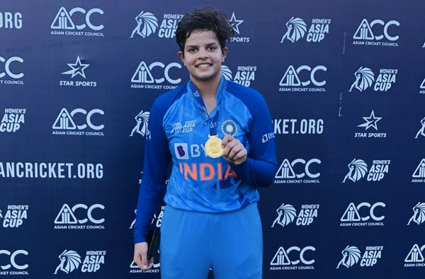 Shafali Verma becomes youngest to surpass 1000 Runs in Women's T20Is. PC: Female Cricket