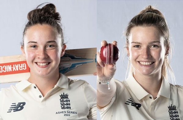 Alice Capsey and Lauren handed over ECB's Central Contracts for 2022-23 Season. PC: Getty Images