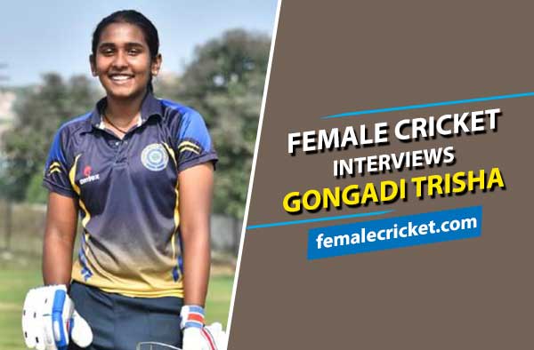 Female Cricket Interviews Gongadi Trisha. PC: Supplied