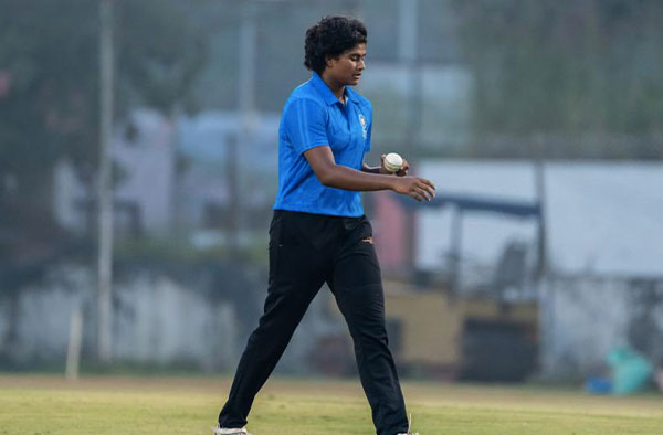 Titas Sadhu in action. PC: Female Cricket
