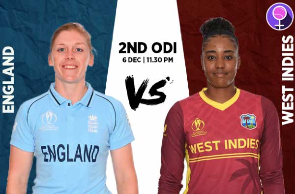 2nd ODI: England v West Indies Women | Squads | Players to watch | Fantasy Playing XI | Live Streaming