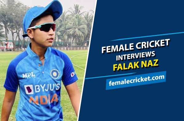 Female Cricket interviews Falak Naz. PC: Female Cricket