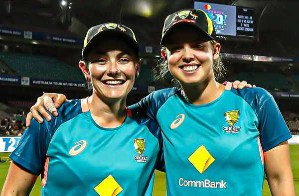 Heather Graham and Phoebe Litchfield made their debut for Australia during 2nd T20I against India. PC : CricketNSW / Twitter