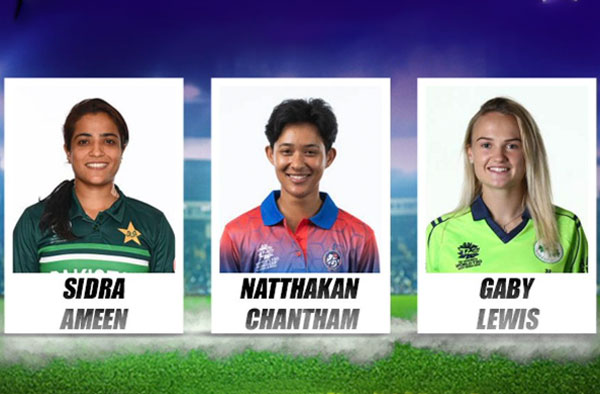 Sidra Ameen, Gaby Lewis, and Natthakan Chantam make it to the Nominations for ICC Award