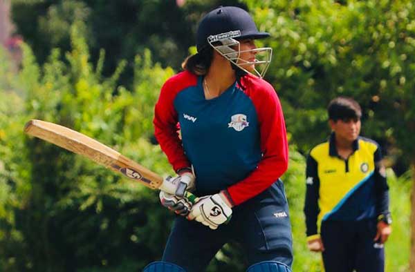 Raghvi Bist in action. PC: Female Cricket