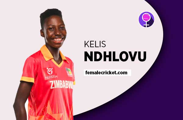 Player Profile of Kelis Ndhlovu - U19 Zimbabwe Cricketer on Female Cricket. PC: Getty Images