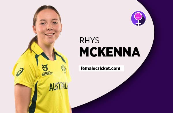 Player Profile of Rhys Mckenna - U19 Australia Cricketer on Female Cricket. PC: Getty Images