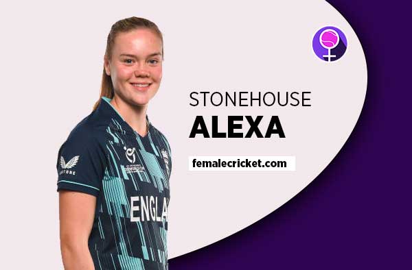 Player Profile of Alexa Stonehouse - U19 England Cricketer on Female Cricket. PC: Getty Images