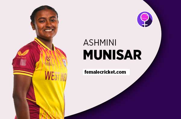 Player Profile of Ashmini Munisar - U19 West Indies Cricketer on Female Cricket. PC: Getty Images