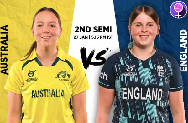 2nd Semi-Final: Australia U19 v England U19 | Squads | Players to Watch | Fantasy Playing XI | Live streaming