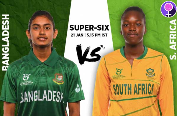 Super Six Group 1: Bangladesh U19 v South Africa U19 | Squads | Players to Watch | Fantasy Playing XI | Live streaming