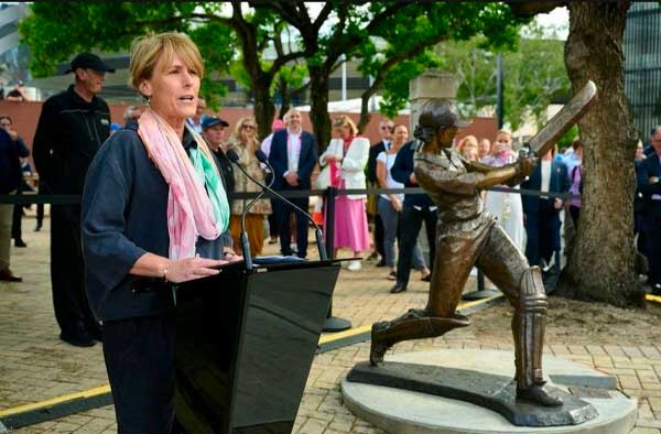 First-ever statue of a female cricketer unveiled at Sydney Cricket Ground. PC: Cricket Australia
