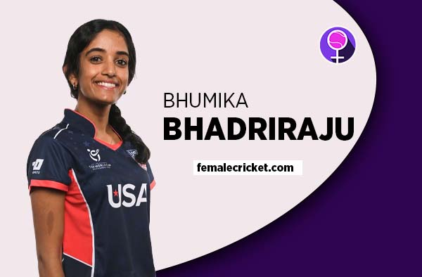 Player Profile of Bhumika Bhadriraju - U19 USA Cricketer on Female Cricket. PC: Getty Images