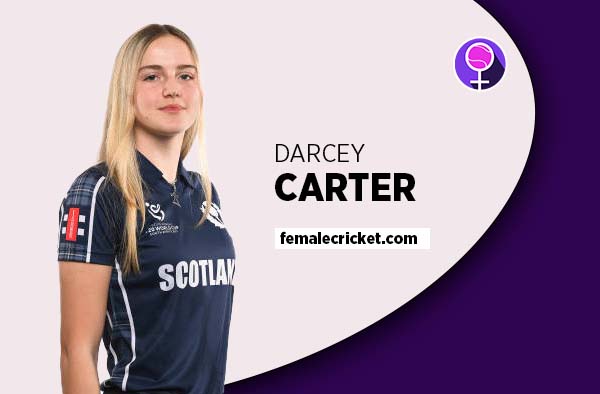 Player Profile of Darcey Carter - U19 Scotland Cricketer on Female Cricket. PC: Getty Images