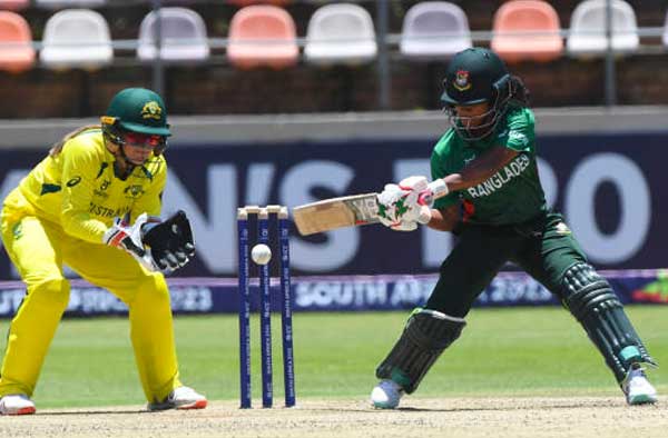 Dilara Akter in action against Australia U19. PC: Getty Images