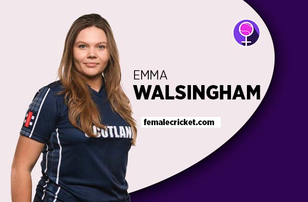 Player Profile of Emma Walsingham - U19 Scotland Cricketer on Female Cricket. PC: Getty Images