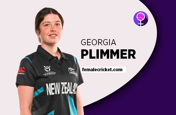 Player Profile of Georgia Plimmer - U19 New Zealand Cricketer on Female Cricket. PC: Getty Images