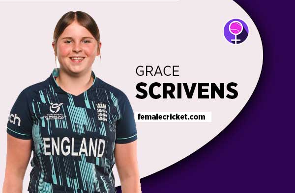 Player Profile of Grace Scrivens - U19 England Cricketer on Female Cricket. PC: Getty Images