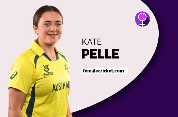 Player Profile of Kate Pelle - U19 Australia Cricketer on Female Cricket. PC: Getty Images
