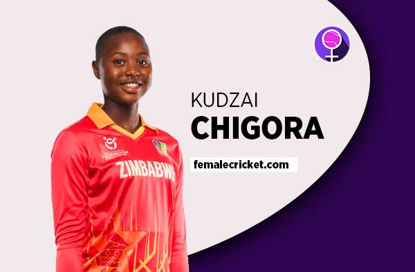 Player Profile of Kudzai Chigora - U19 Zimbabwe Cricketer on Female Cricket. PC: Getty Images