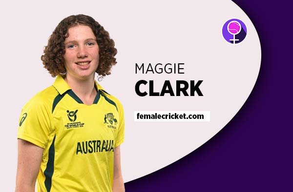 Player Profile of Maggie Clark - U19 Australia Cricketer on Female Cricket. PC: Getty Images
