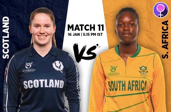 Match 11: South Africa U19 v Scotland U19 | Squads | Players to Watch | Fantasy Playing XI | Live streaming