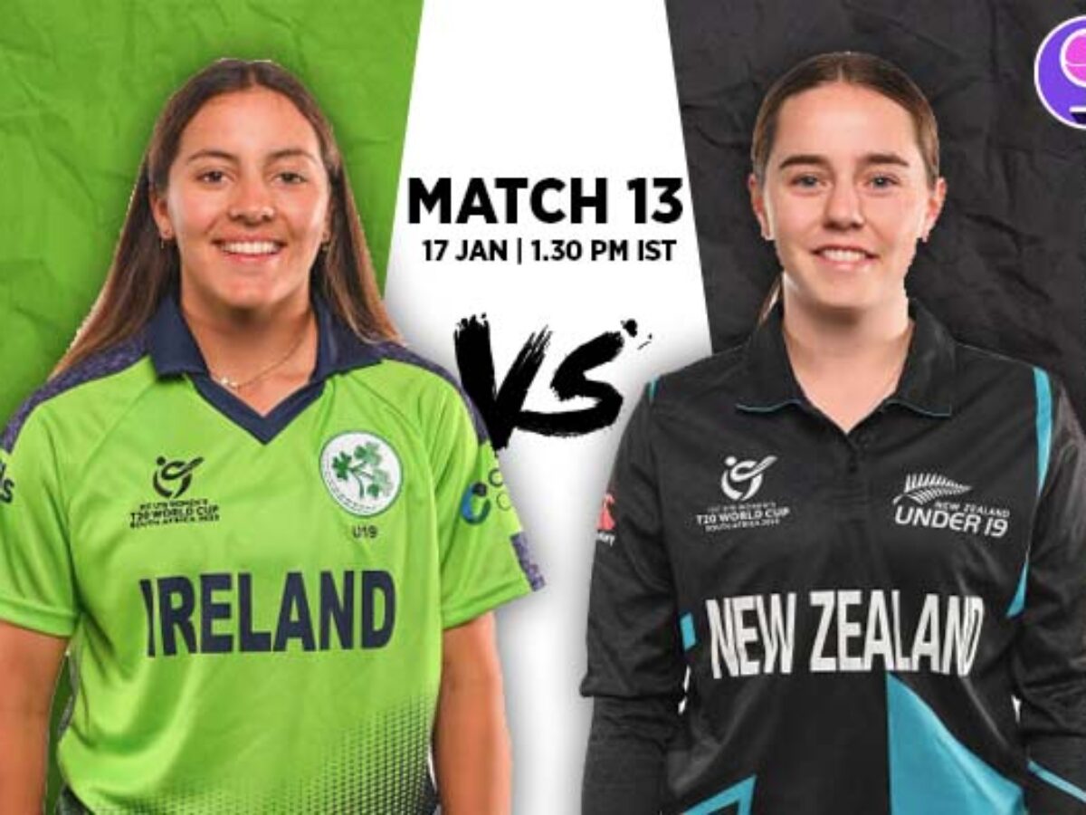 Match 13 Ireland U19 v New Zealand U19 Squads Players to Watch Fantasy Playing XI Live streaming
