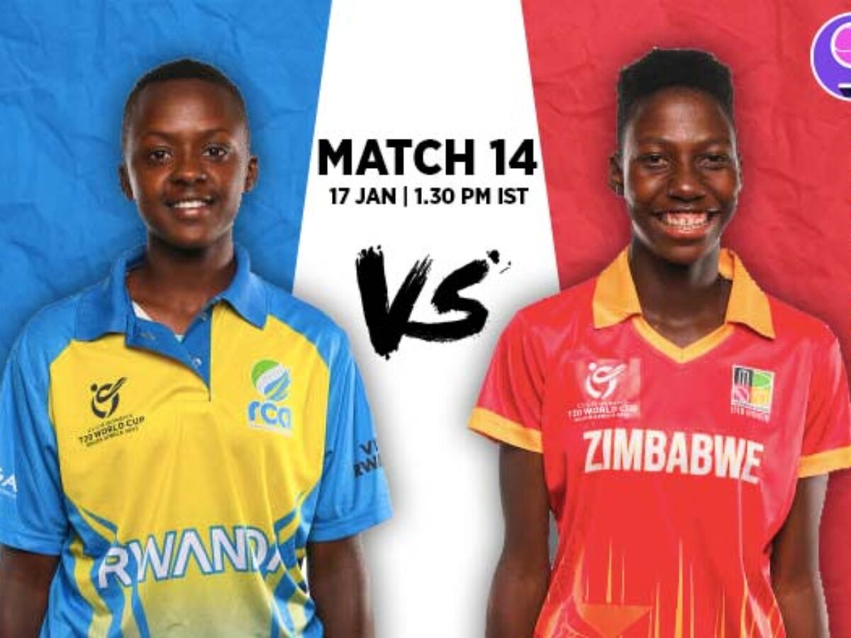 Match 14 Rwanda U19 v Zimbabwe U19 Squads Players to Watch Fantasy Playing XI Live streaming