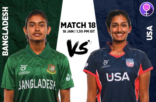Match 18: Bangladesh U19 v USA U19 | Squads | Players to Watch | Fantasy Playing XI | Live streaming