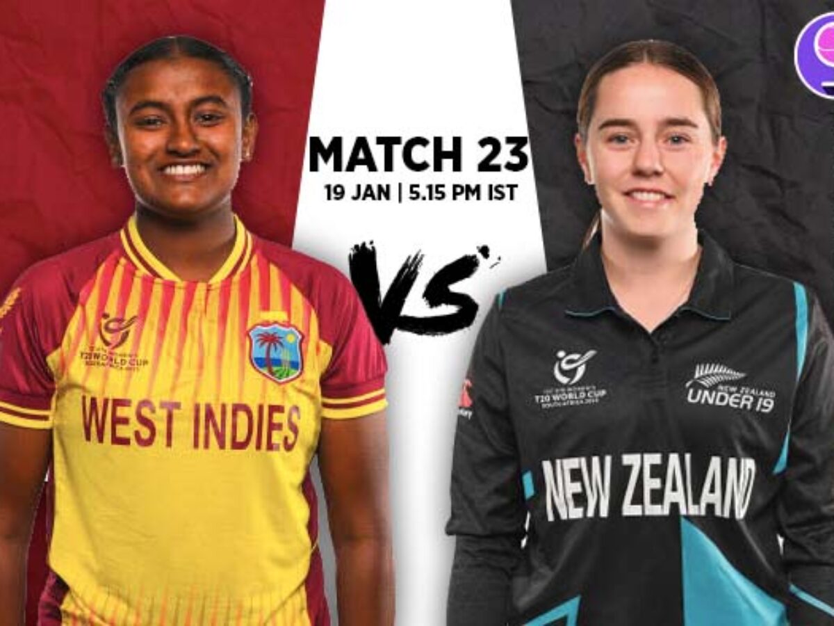 Match 23 New Zealand U19 v West Indies U19 Squads Players to Watch Fantasy Playing XI Live streaming