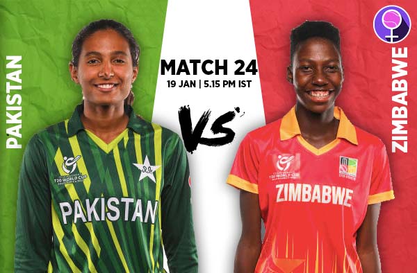 Match 24: Pakistan U19 v Zimbabwe U19 | Squads | Players to Watch | Fantasy Playing XI | Live streaming