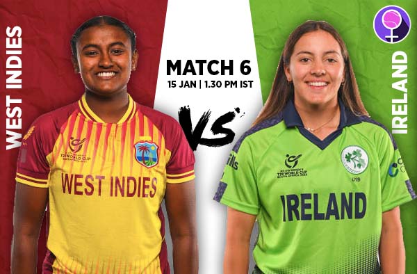 Match 6: Ireland U19 v West Indies U19 | Squads | Players to Watch | Fantasy Playing XI | Live streaming