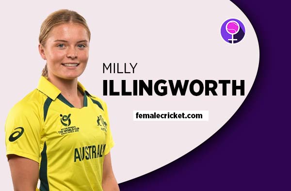 Player Profile of Milly Illingworth - U19 Australia Cricketer on Female Cricket. PC: Getty Images