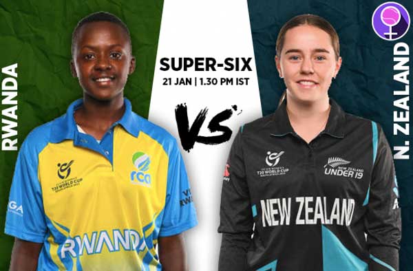 Super Six Group 2: Rwanda U19 v New Zealand U19 | Squads | Players to Watch | Fantasy Playing XI | Live streaming