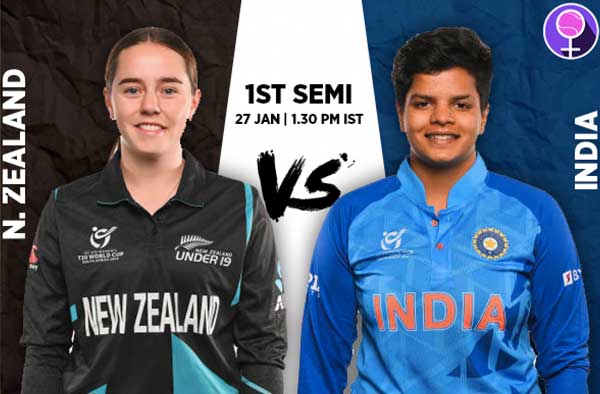 1st Semi-Final: India U19 v New Zealand U19 | Squads | Players to Watch | Fantasy Playing XI | Live streaming