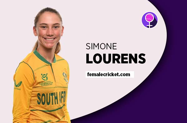 Player Profile of Simone Lourens - U19 South Africa Cricketer on Female Cricket. PC: Getty Images