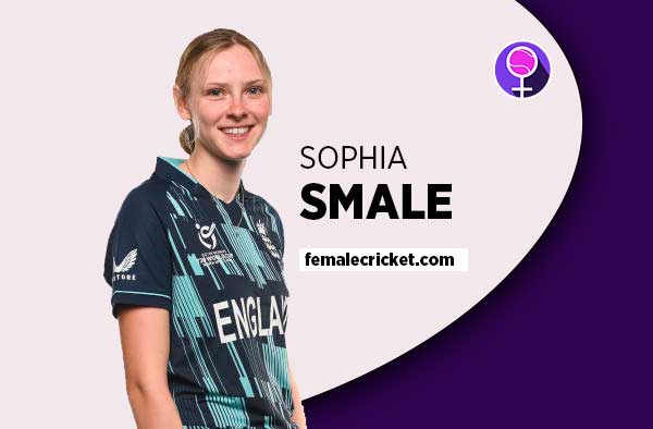 Player Profile of Sophia Smale - U19 England Cricketer on Female Cricket. PC: Getty Images