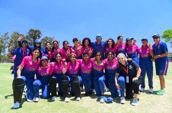 UAE U19 defeats Scotland in the second match of the ICC U19 Women’s World Cup. PC: Getty Images